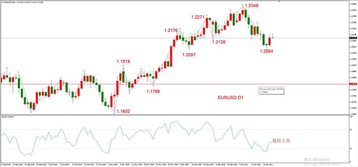 EURUSD  01 月20日 日线级别