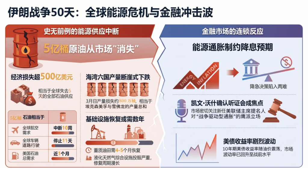 伊朗战争50天，全球能源危机与金融冲击波
