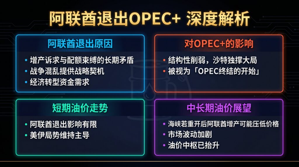 阿联酋退出OPEC+深度解析